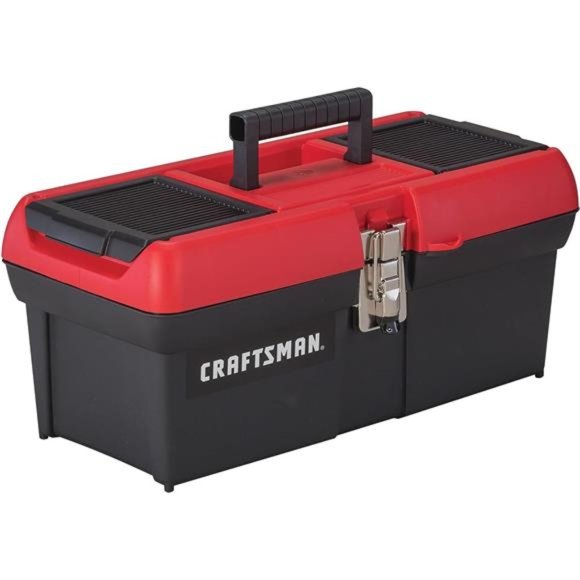 CRAFTSMAN Tool Box, Lockable, 16 in., Red/Black - Picture 2 of 4
